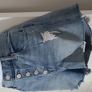 Gap High Rise Cut Offs Jean Denim Shorts 12/31